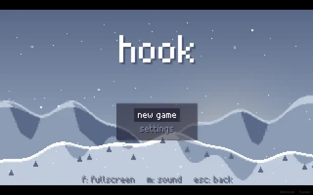 Title screen of hook